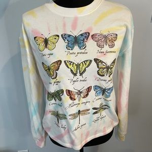 Tie-Dye Butterfly Sweatshirt